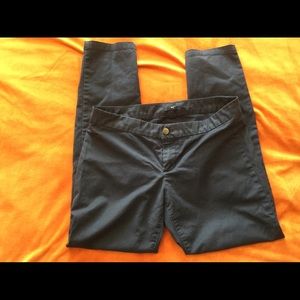 GAP Navy Blue Slim Straight Leg Mid-Rise Work Pants Sz 8
